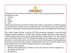 travel advisory