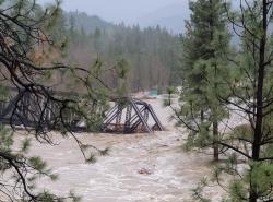 flooded bridge