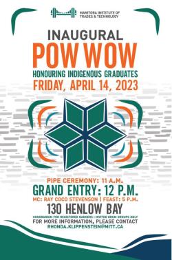 Pow Wow Honouring Indigenous Graduates! poster