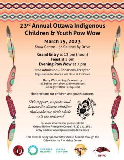 Children and youth powwow poster