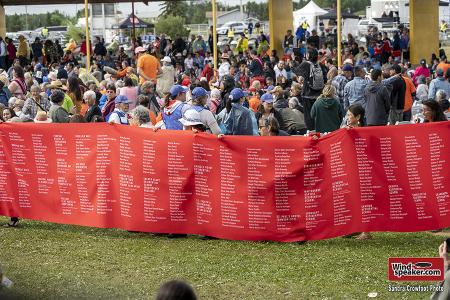 Banner of children's names lost to residential schools photo 2