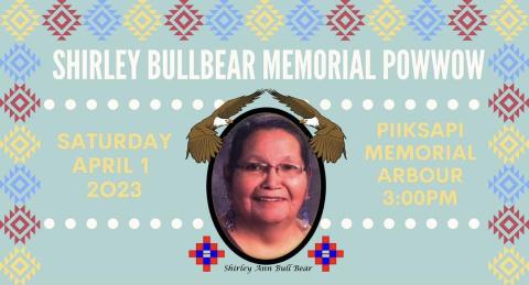 Shirley Bull Bear Powwow poster